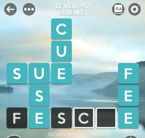 Wordscapes Level 997 Answers [ + Bonus Words ] GameAnswer