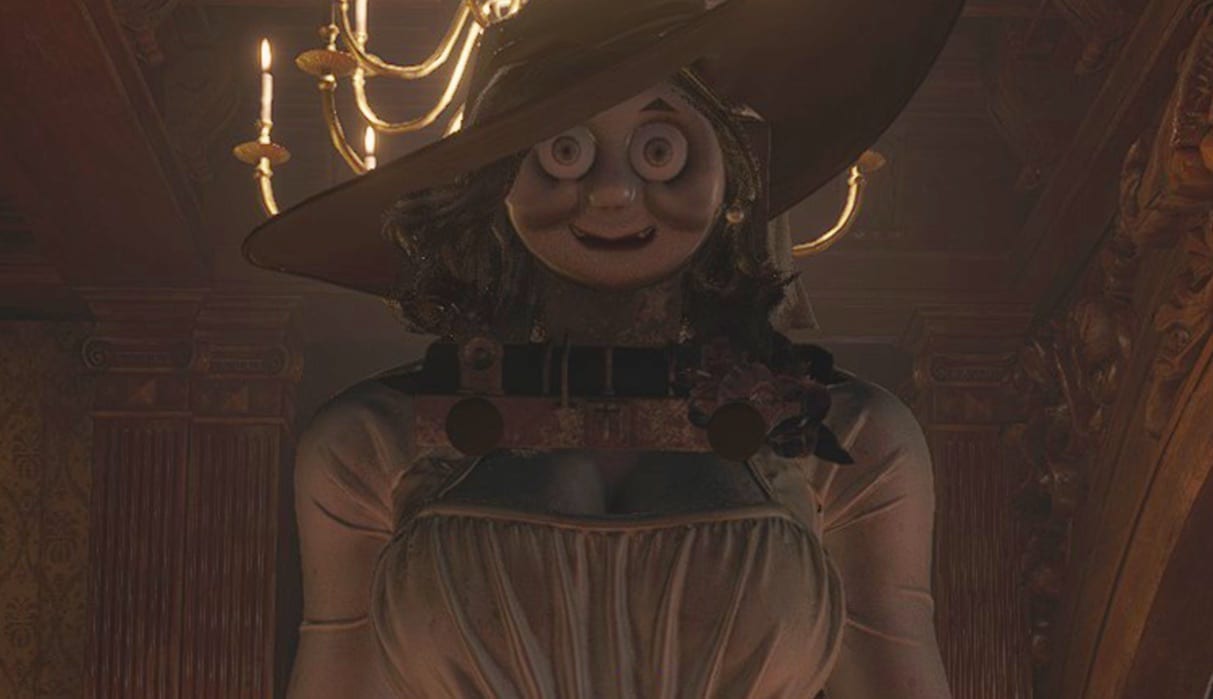 RE Village Mod Replaces Lady Dimitrescu With Thomas The Tank Engine