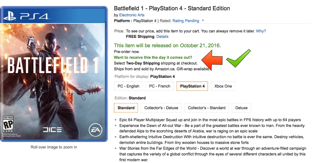 Amazon.ca 101 • Game Deals Canada