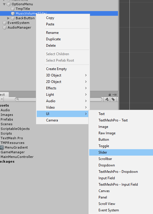Full Unity 2D Game Tutorial 2019 Main Menu UI