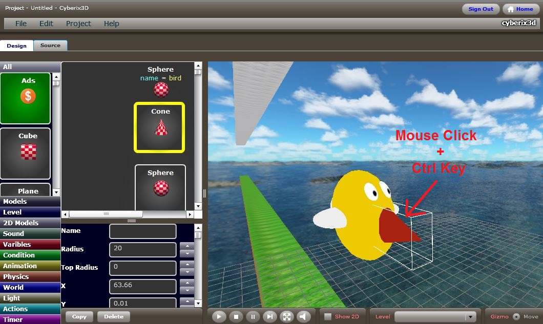 Cyberix3D Free Online 3D Game Maker Cyberix3D Topic Select a sub