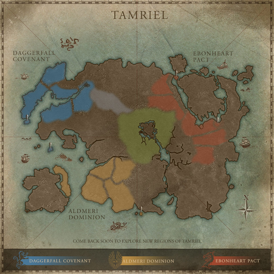 TES Online, Interactive map of Tamriel