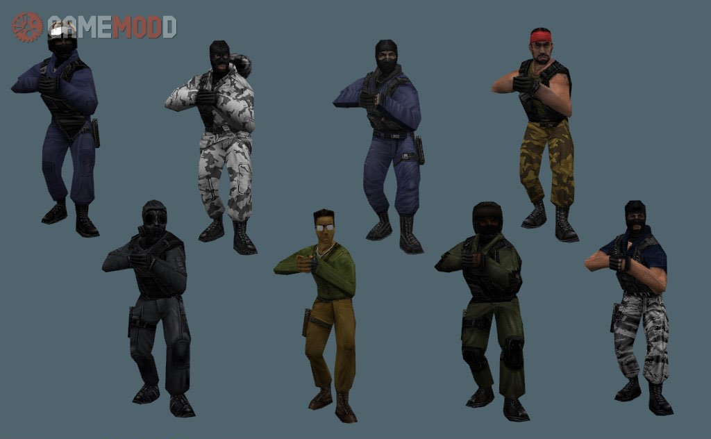 Exploding Headshot Original CS Player Models » CS 1.6 Skins Players