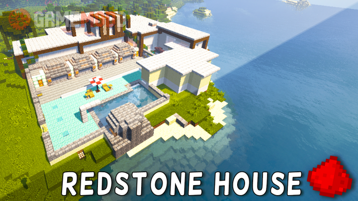 Redstone Modern House [1.9.4] [1.8.9] » Minecraft - Maps | Gamemodd