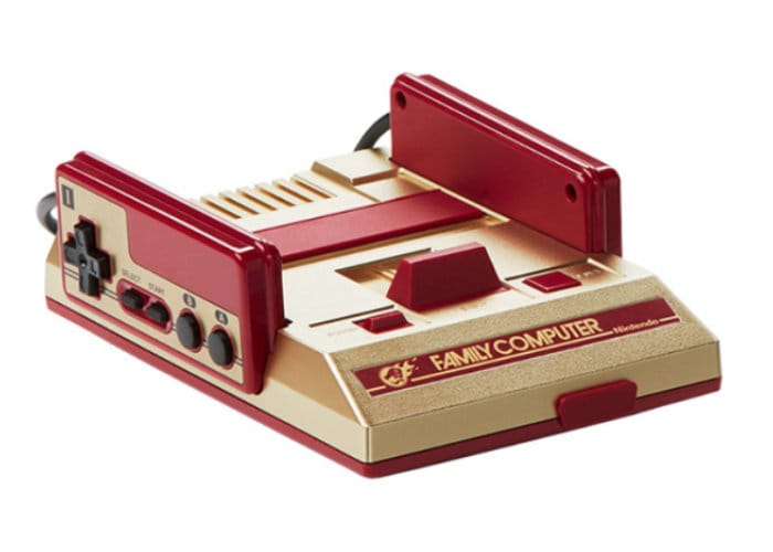 gold famicom mini