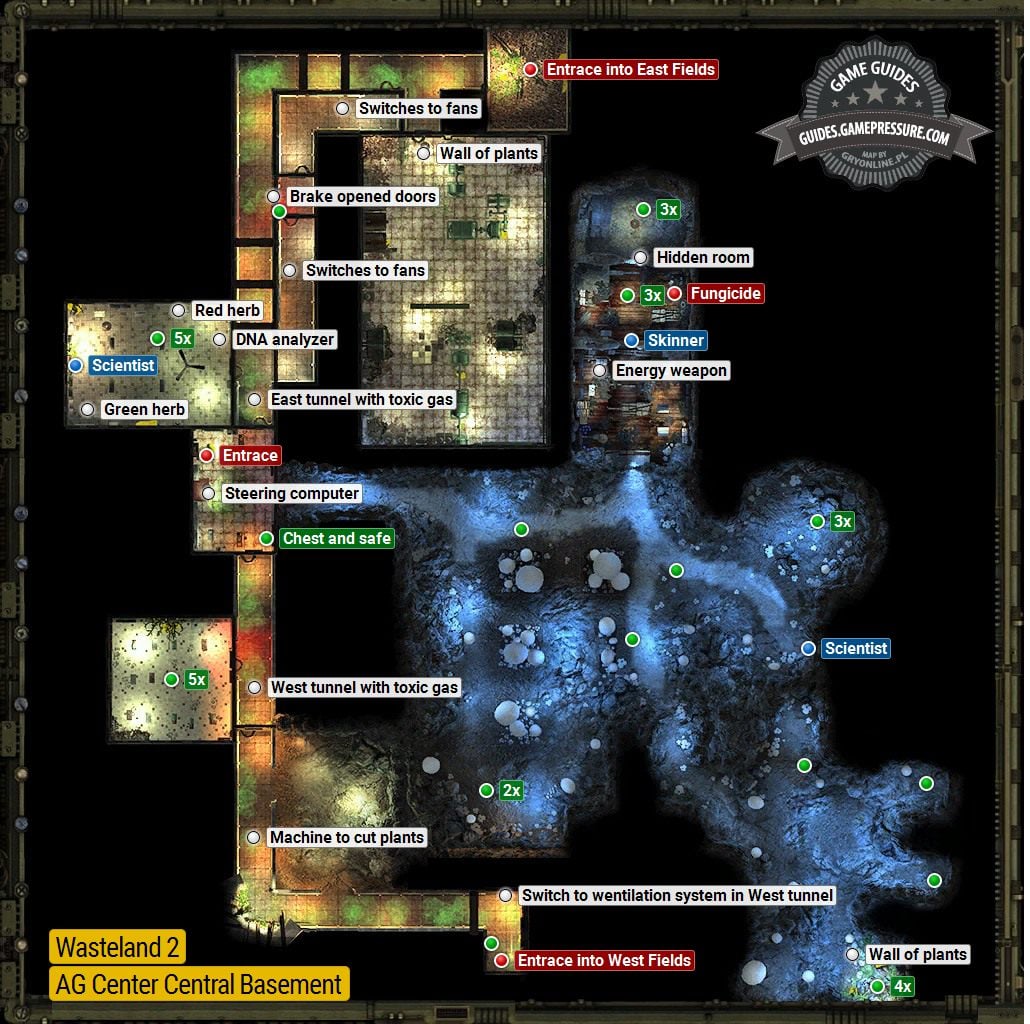 Ag center the basement Ag center locations Wasteland 2 Game