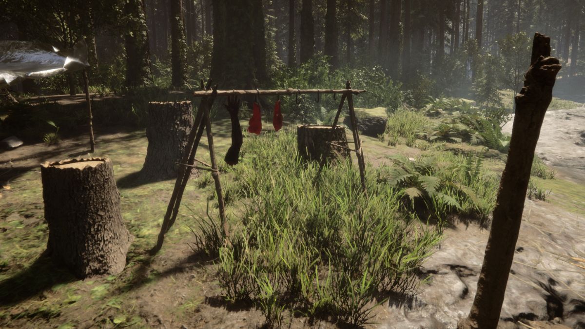 How to build a drying rack in Sons of the Forest Gamepur