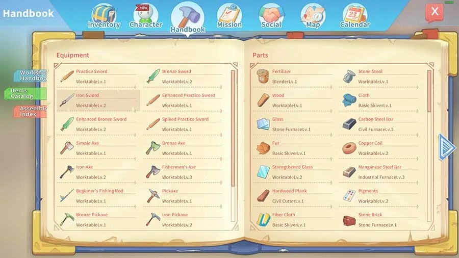 My Time At Portia Recipe Unlock Guide