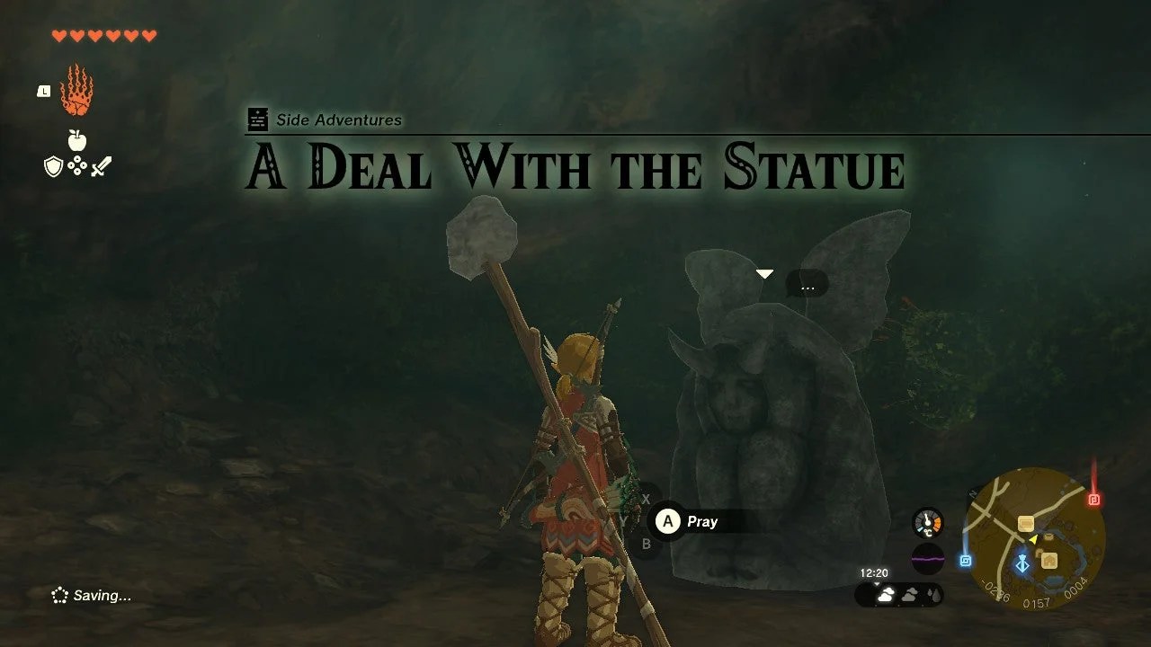 A Deal with the Statue Zelda TOTK Side Adventure Walkthrough Gamerz Gateway