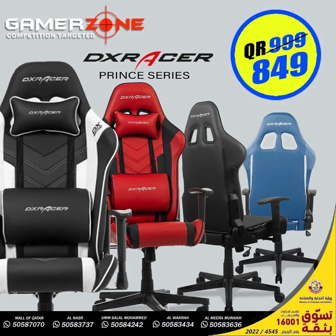 DX RACER PRINCE SERIES GAMING CHAIRS Gamer Zone Online Store for