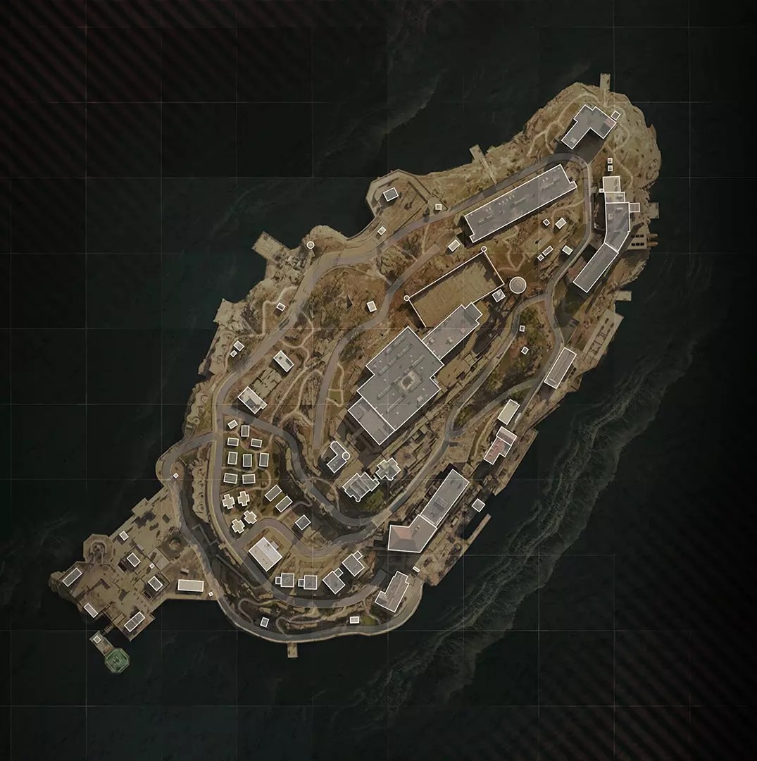 Rebirth Island COD Warzone Map Layout, Points of Interest (POIs)