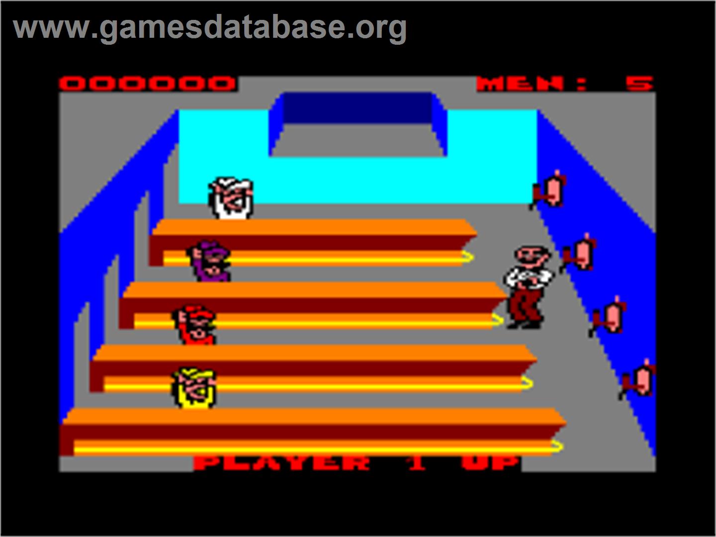 Tapper Amstrad CPC Artwork In Game