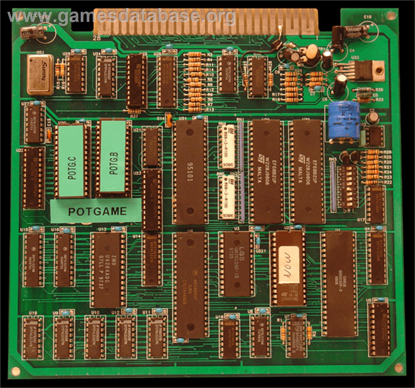 Pot Game Arcade Artwork PCB
