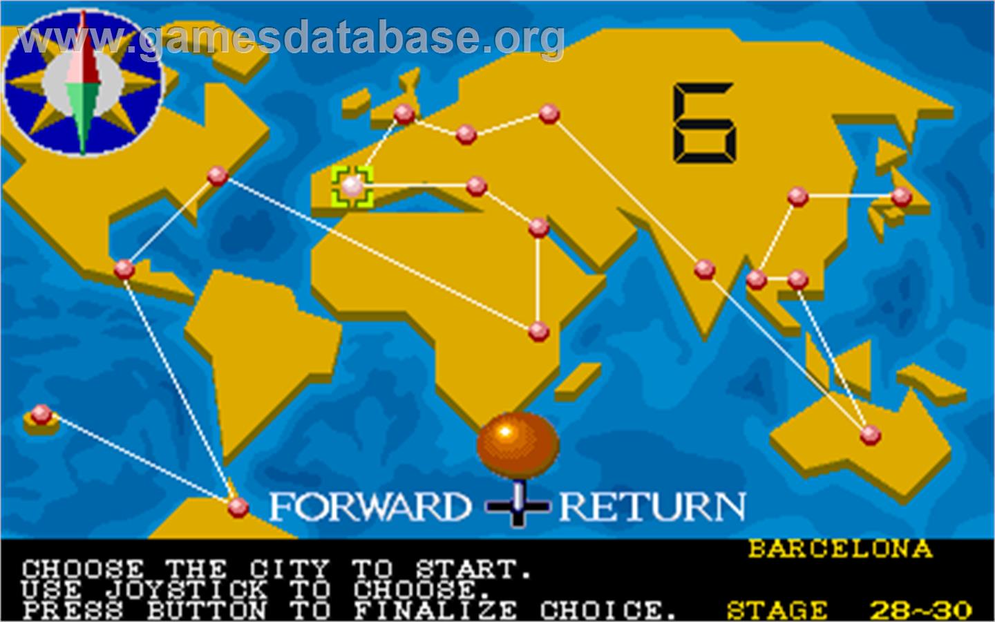 Pang Arcade Artwork Select Screen