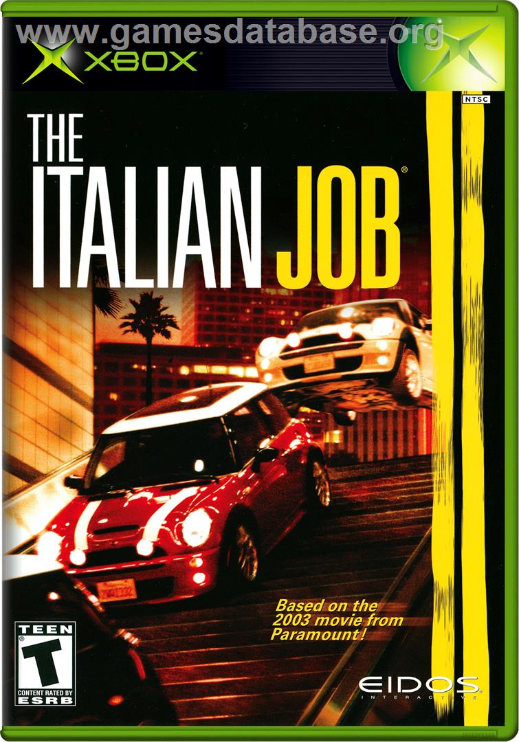 Italian Job Microsoft Xbox Artwork Box