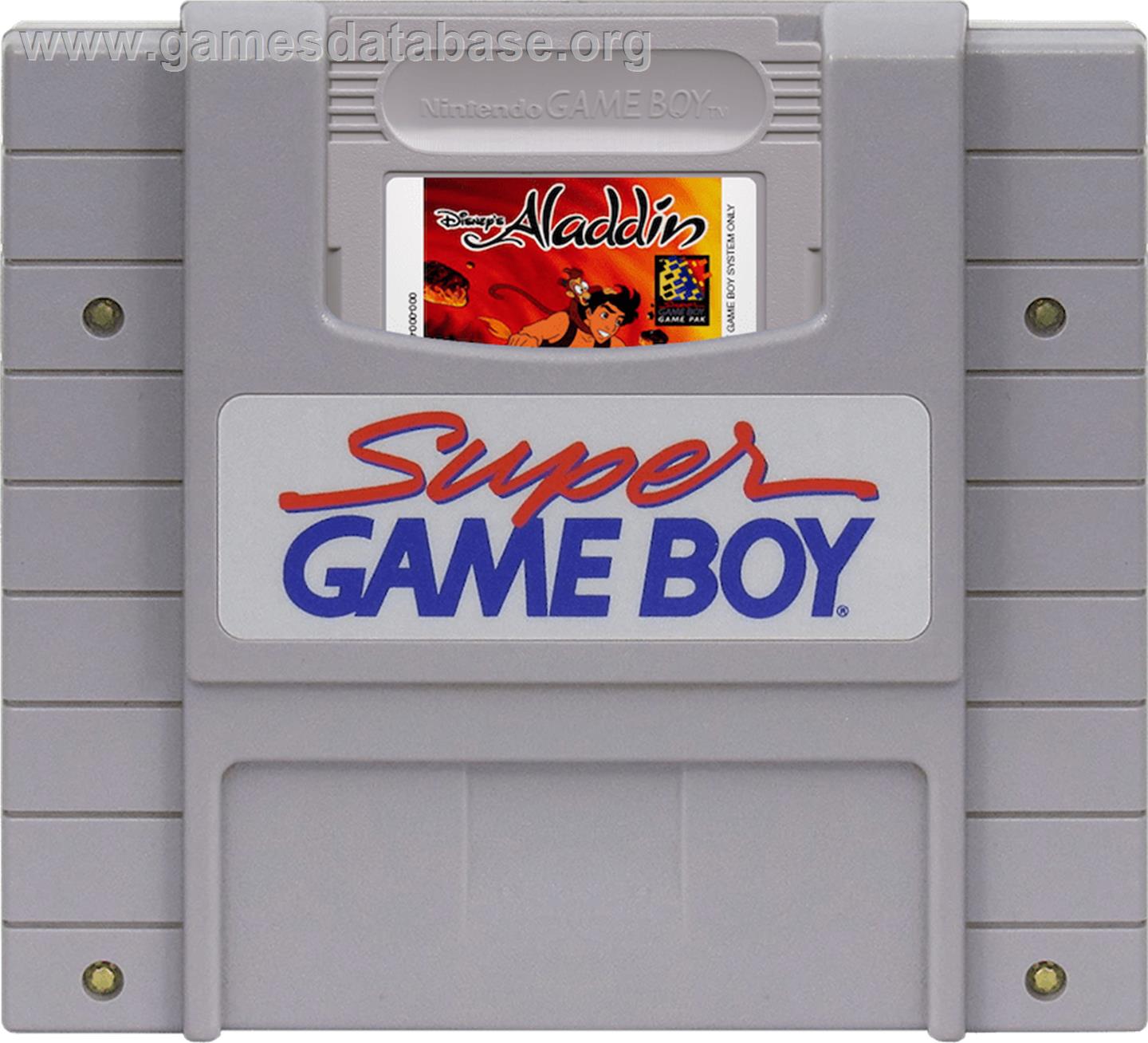 Aladdin Nintendo Super Gameboy Artwork Cartridge