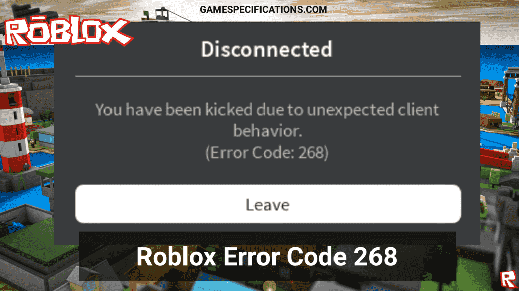 How to fix error 268 roblox