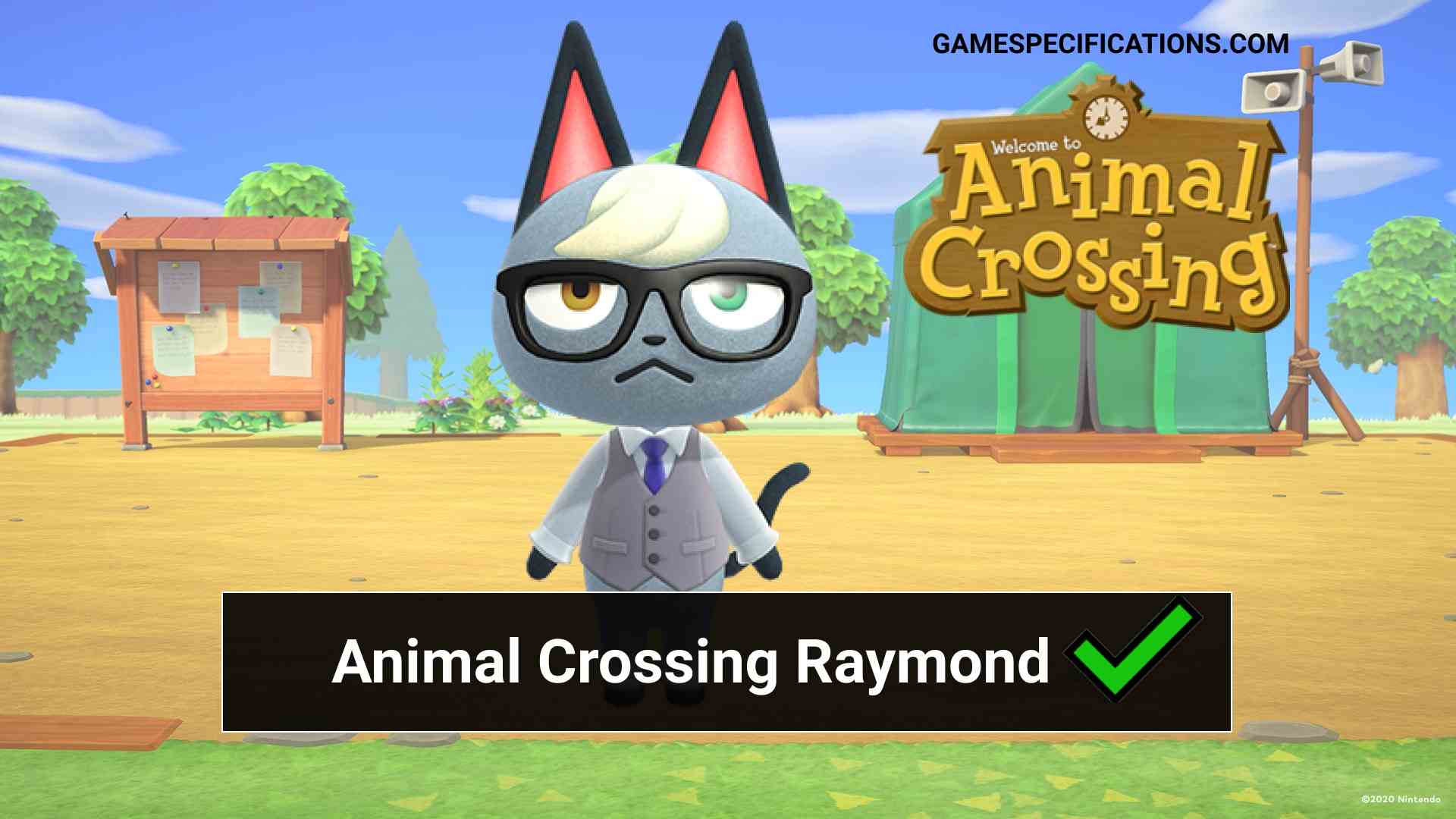 Animal Crossing Raymond Character Guide Game Specifications