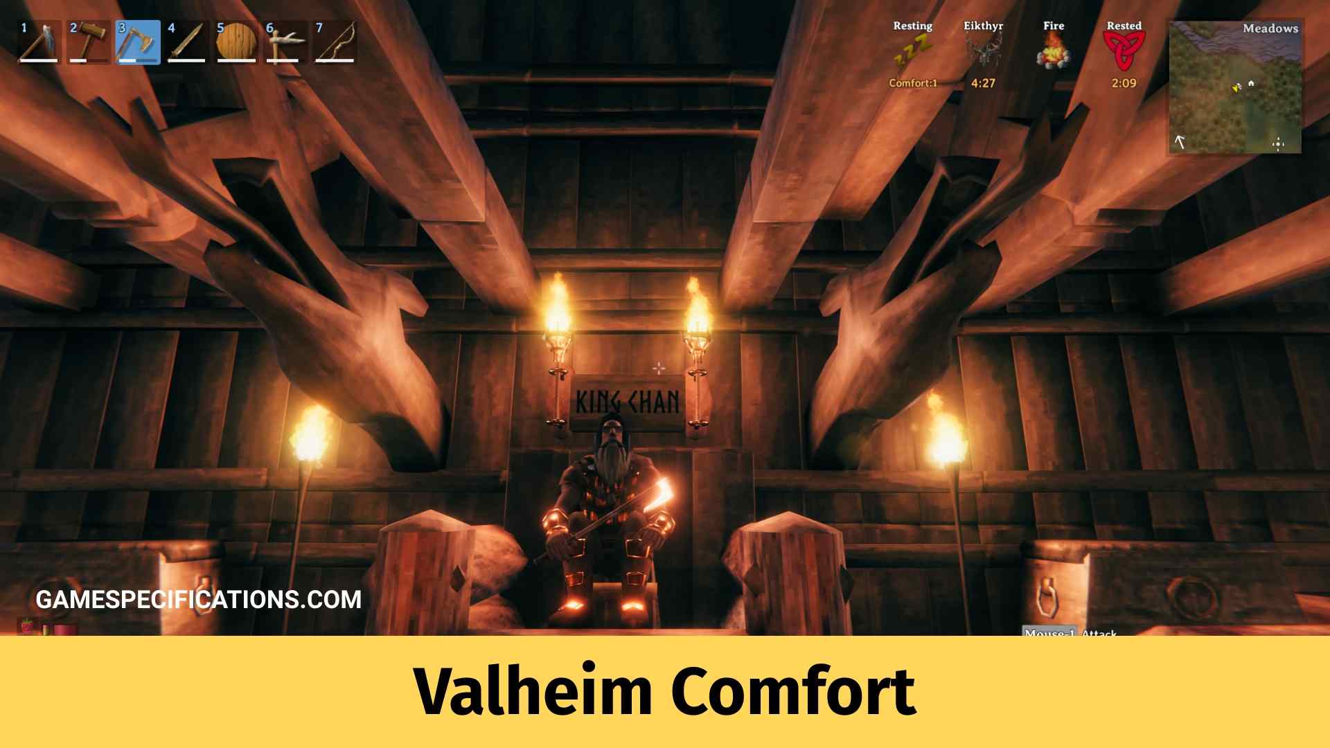 Valheim Comfort Best Way Of Resting In Game Game Specifications