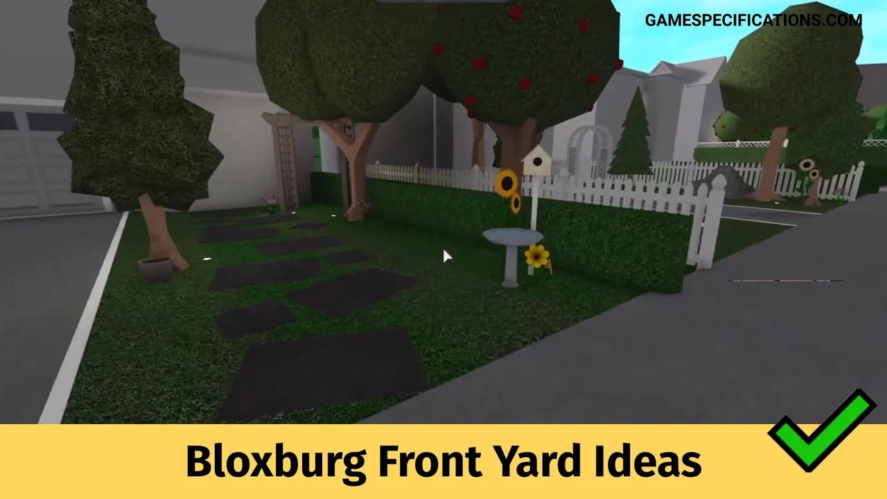 Bloxburg Front Yard Ideas Game Specifications