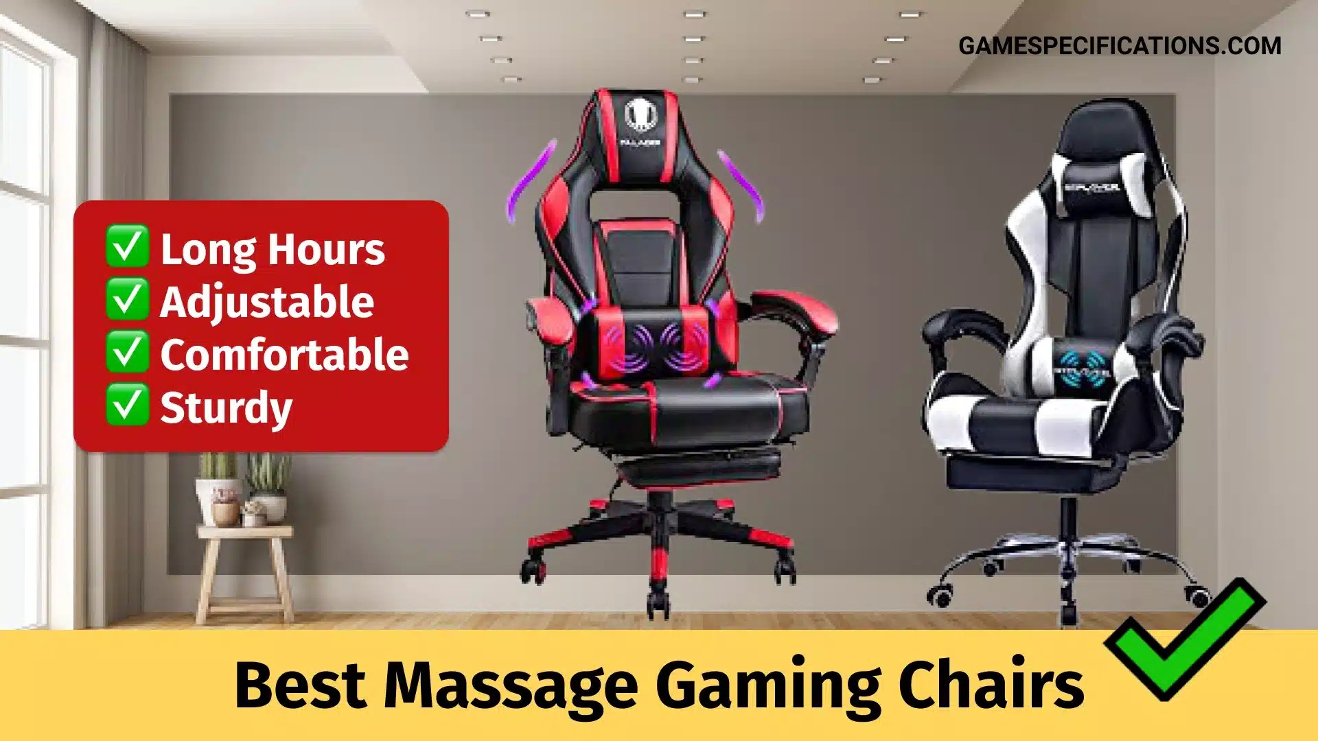 5 Best Massage Gaming Chairs To Ease Your Body Game Specifications