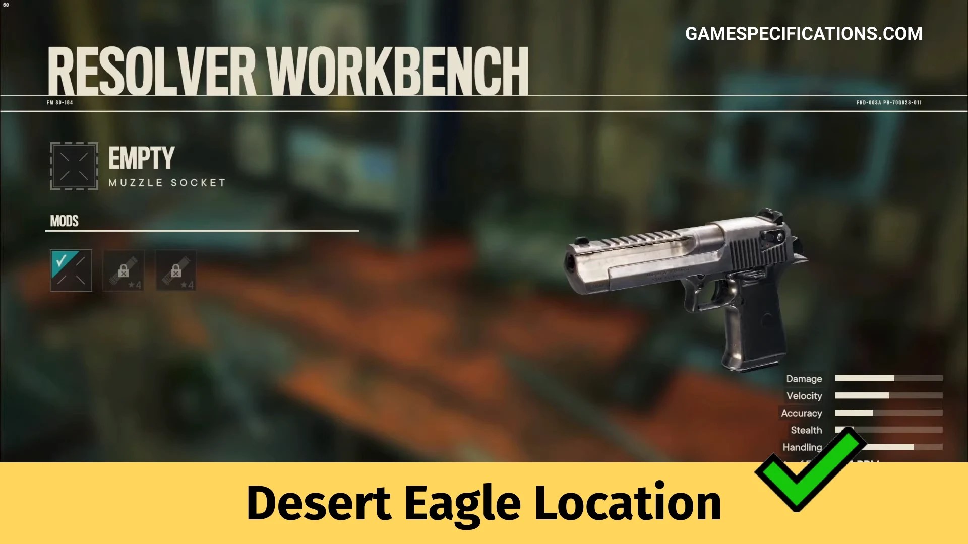Desert Eagle Location In Far Cry 6 Game Specifications