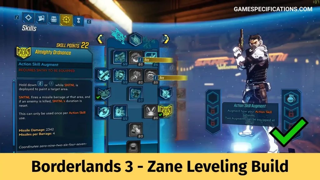 Borderlands 3 Zane Leveling Build Game Specifications