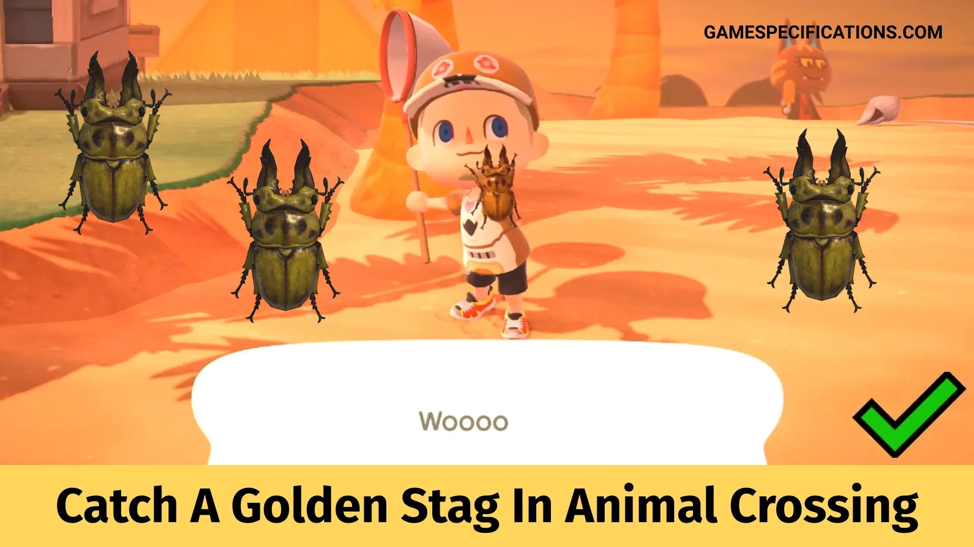 How To Catch A Golden Stag In Animal Crossing New Horizons Game