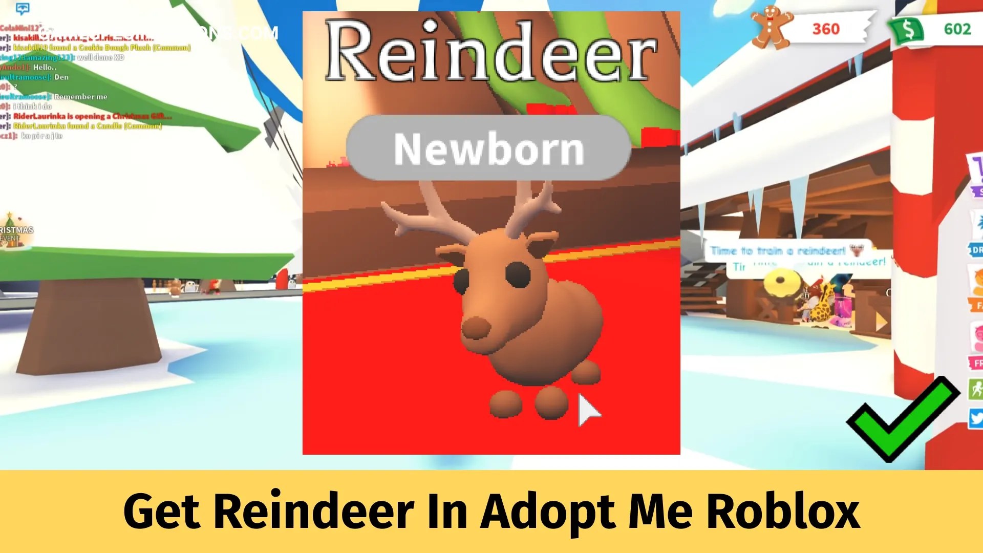 How To Get Reindeer In Adopt Me Roblox Game Specifications