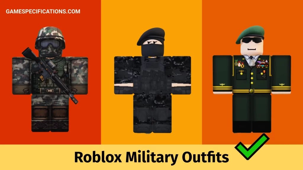 7 Best Roblox Military Outfits [2024] Game Specifications