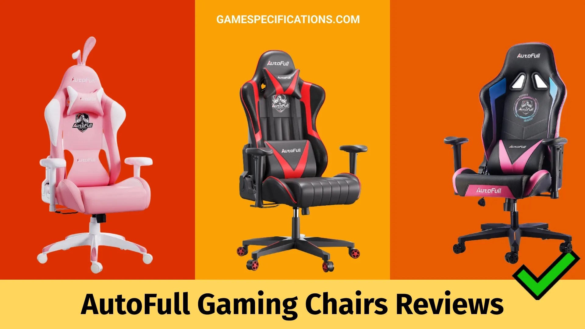 Best 4 AutoFull Gaming Chairs Of All Time [2024] Game Specifications