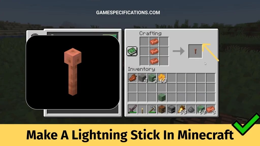 How To Make A Lightning Stick In Minecraft Game Specifications