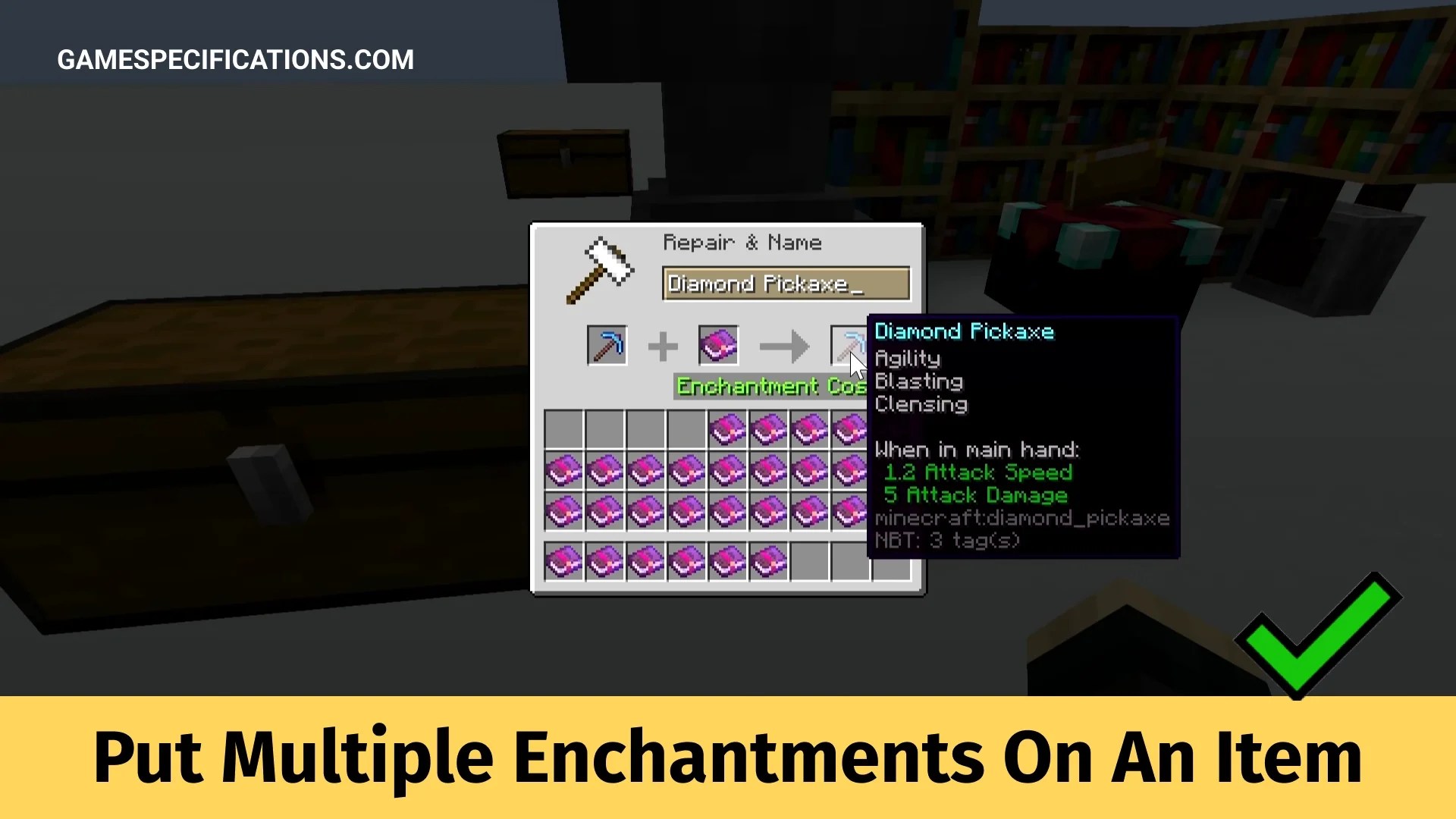 2 Ways To Put Multiple Enchantments On An Item In Minecraft Game