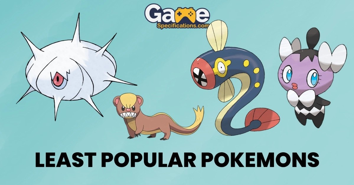 Least Popular Pokemon Based On Survey Game Specifications