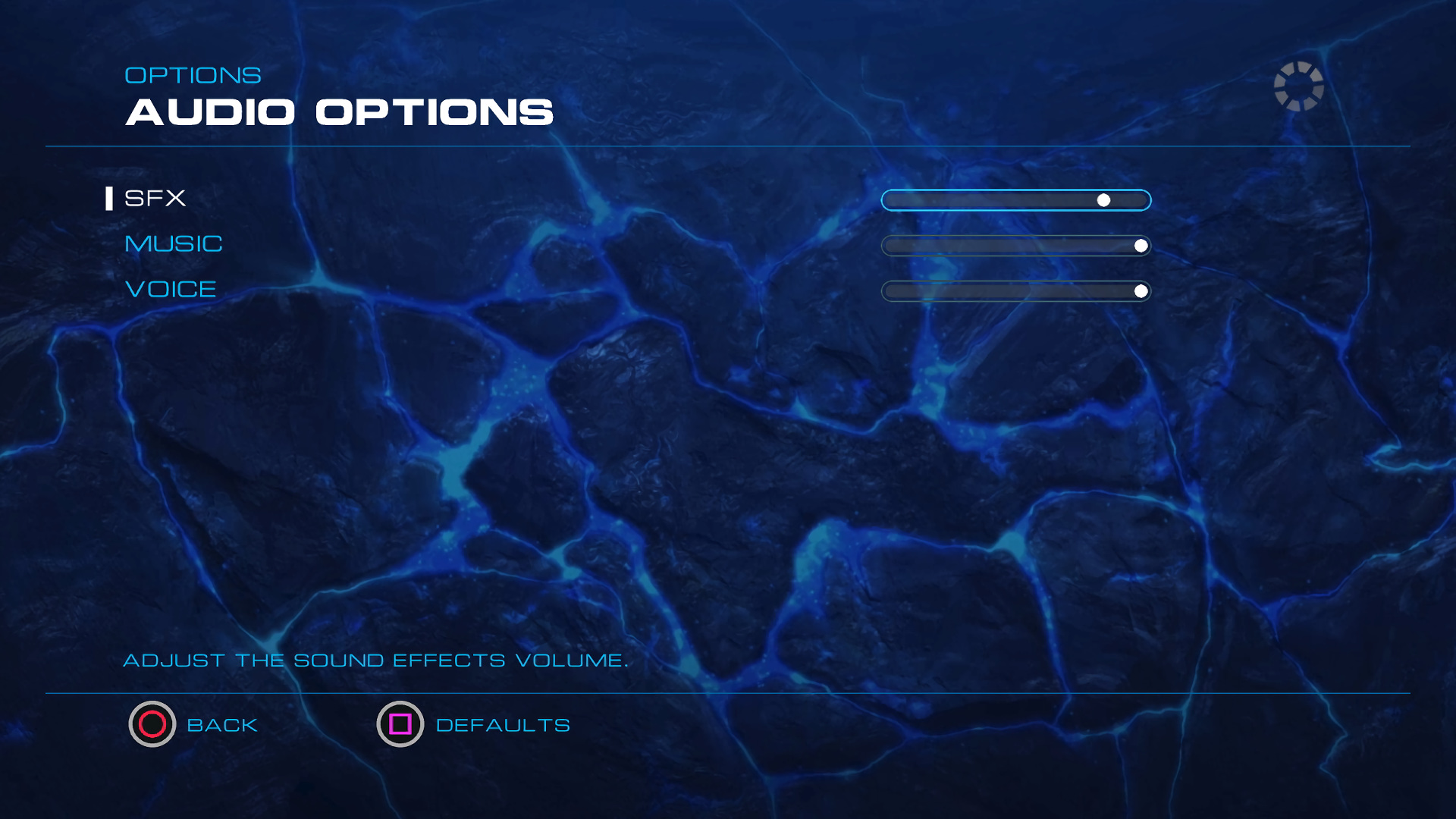 Settings Options Game UI Database
