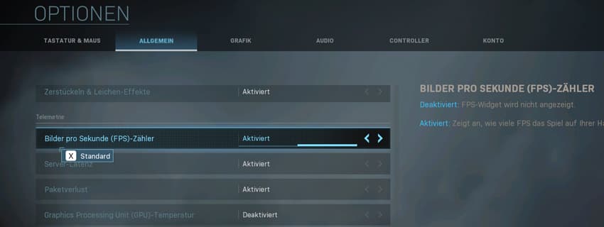 CoD Warzone FPS anzeigen? So geht's
