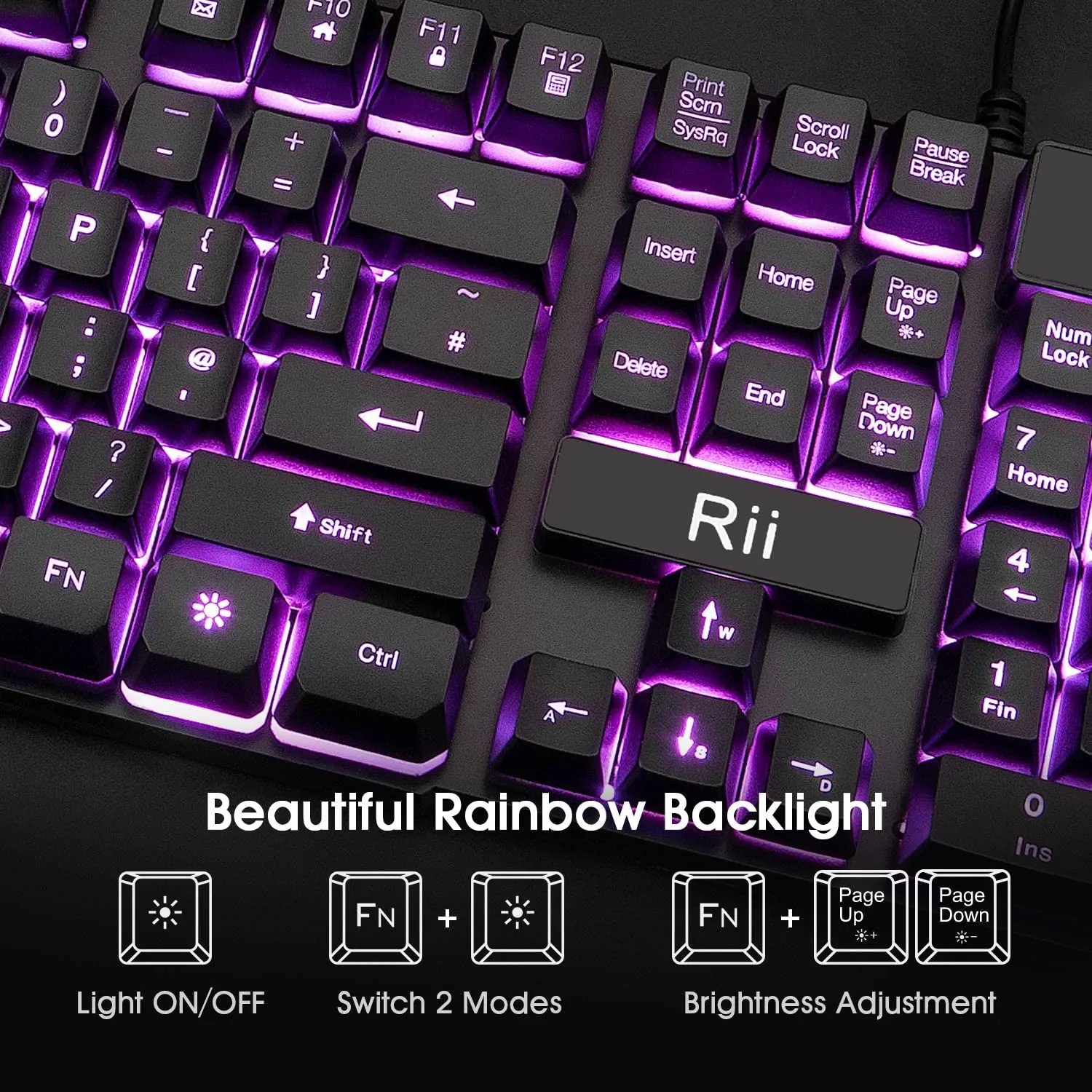 Gaming Keyboard Purple Keys at Clarence Walker blog