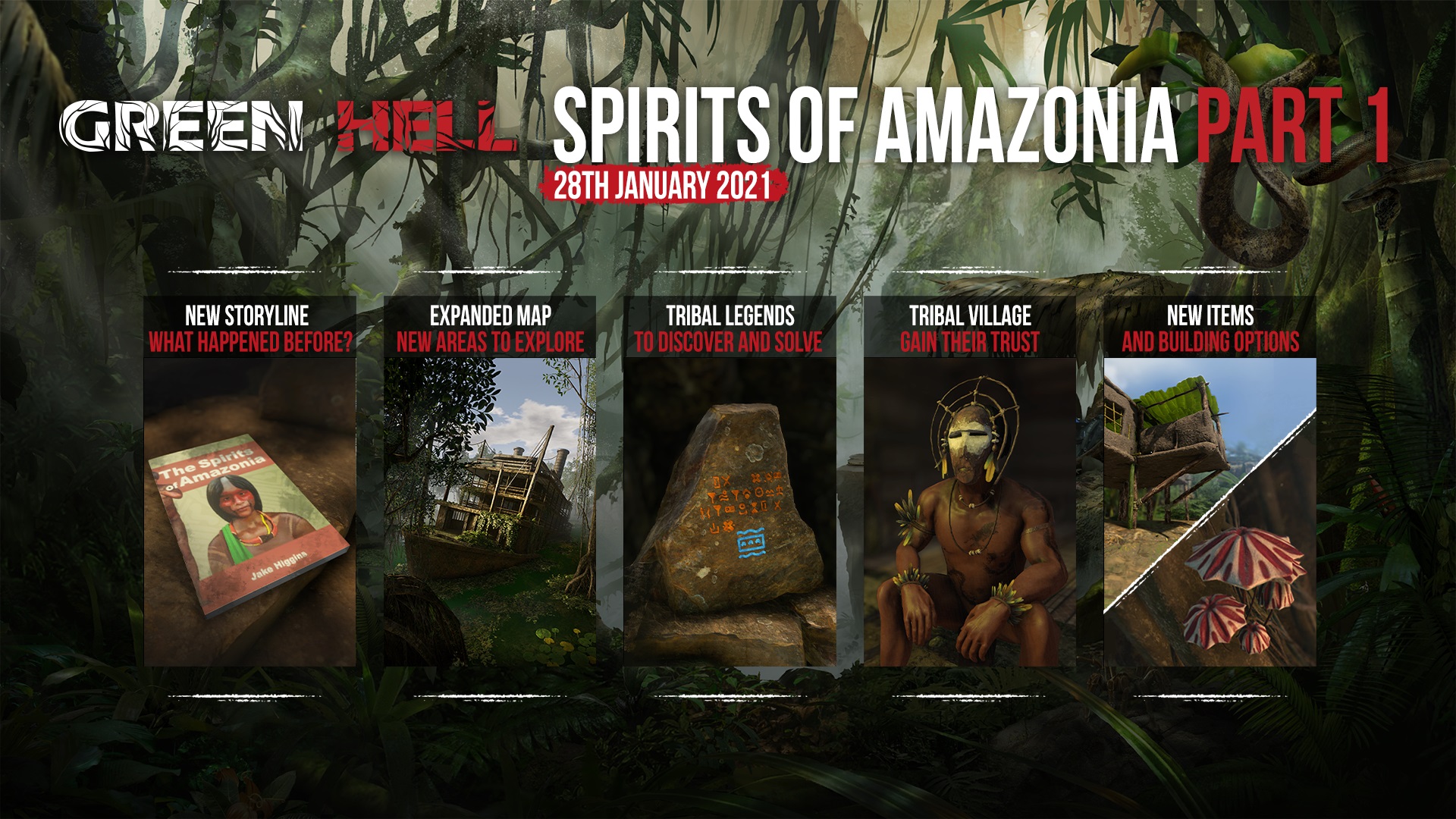 Green Hell Getting Free Spirits of Amazonia Update Gaming on PC