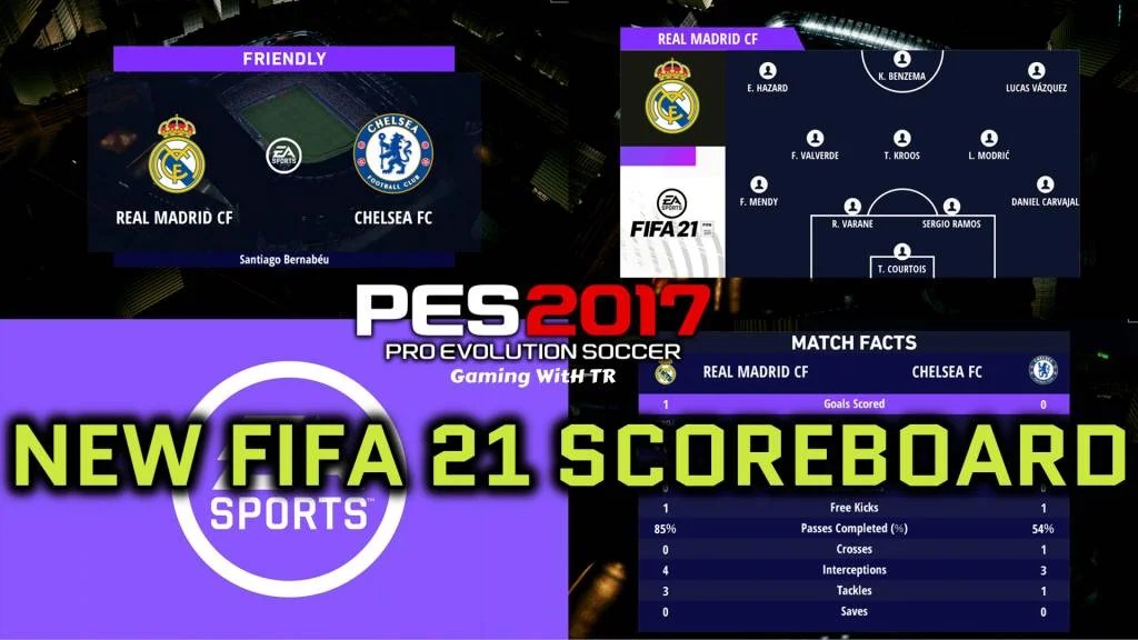 PES 2017 NEW FIFA 21 SCOREBOARD PES 2017 Gaming WitH TR