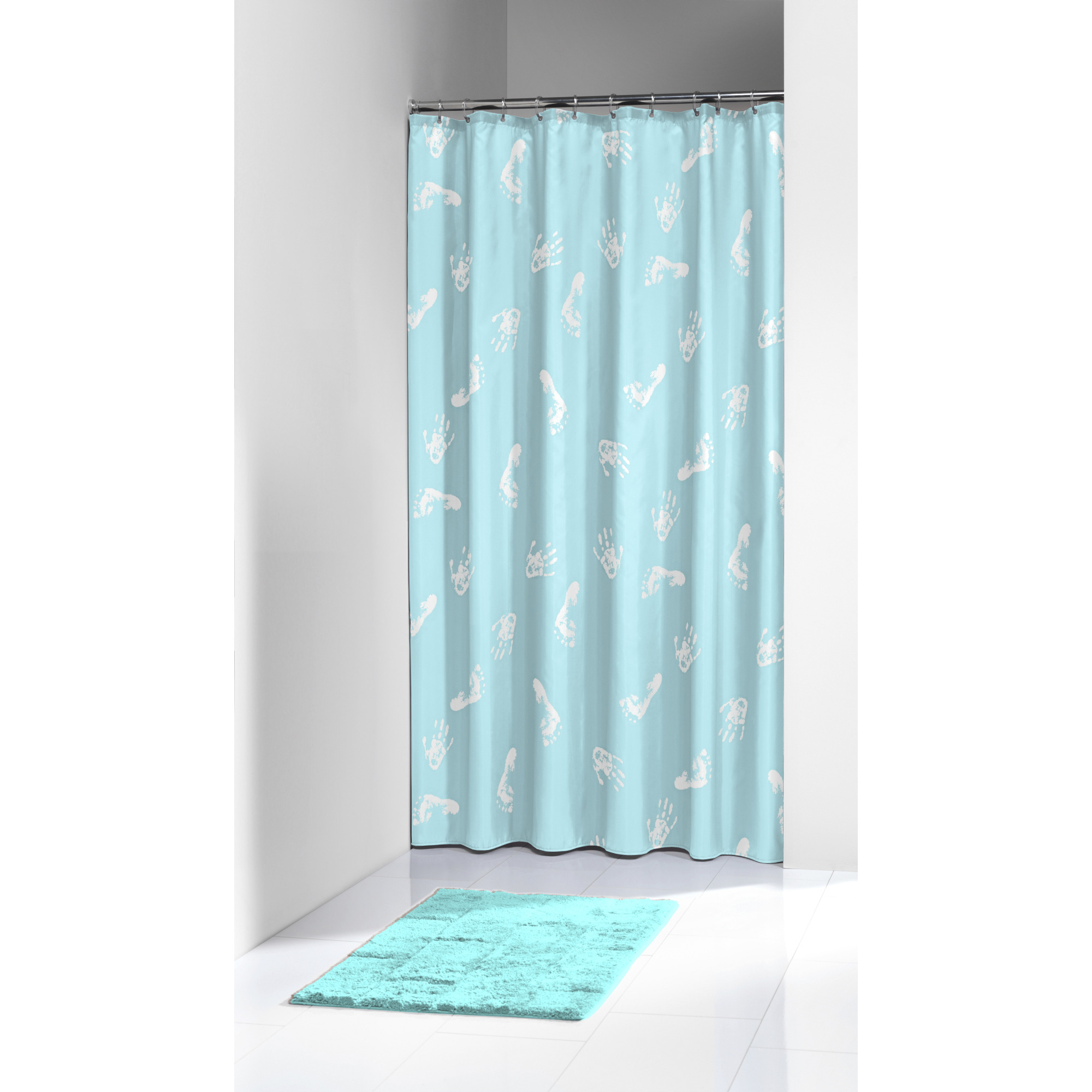 Sealskin Amy douchegordijn pvc turkoois 180 x 200 cm Douchegordijnen