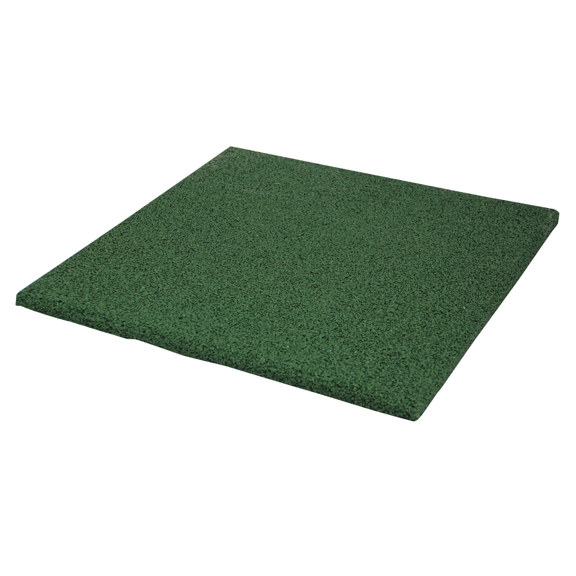 Rubbertegel groen 40x40x2,5 cm per laag Tegels Bestrating &amp; terras