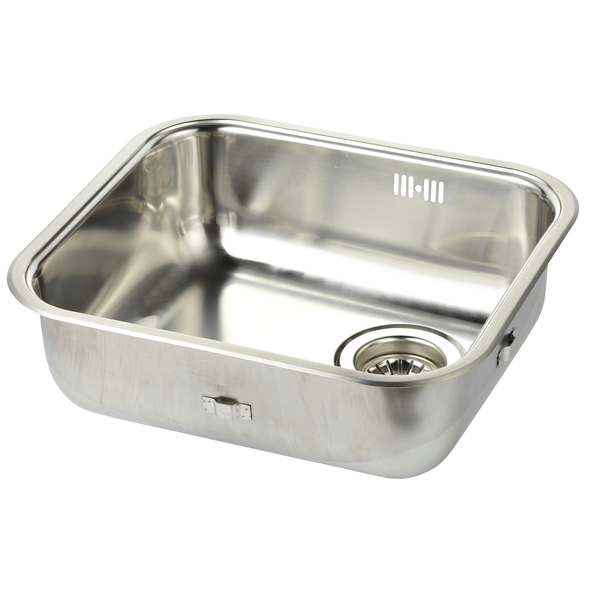 GAMMA spoelbak vierkant met korfplug RVS Spoelbakken Keuken