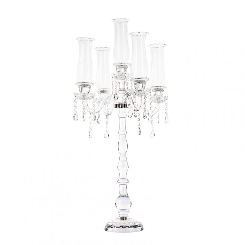 CANDELABRO cristallo H100cm 5fuochi XCLT207 wedding candelabri