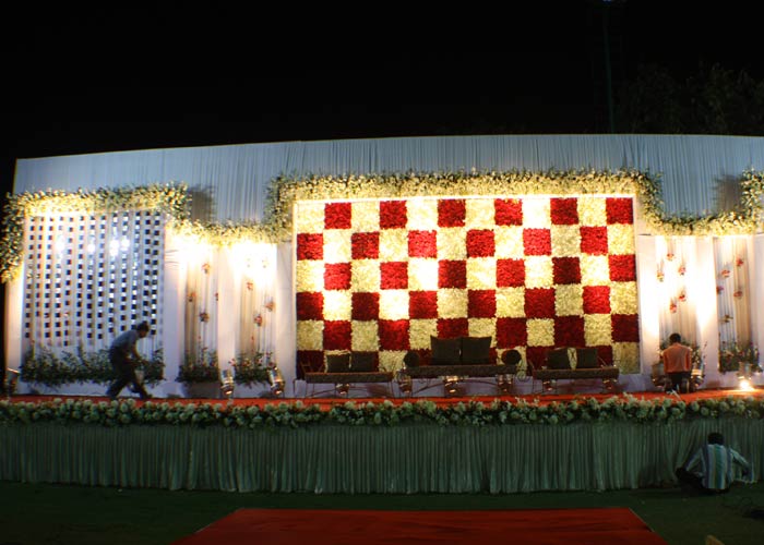 White Theme Ganesh Decorators Best Party Plot Party Plot in