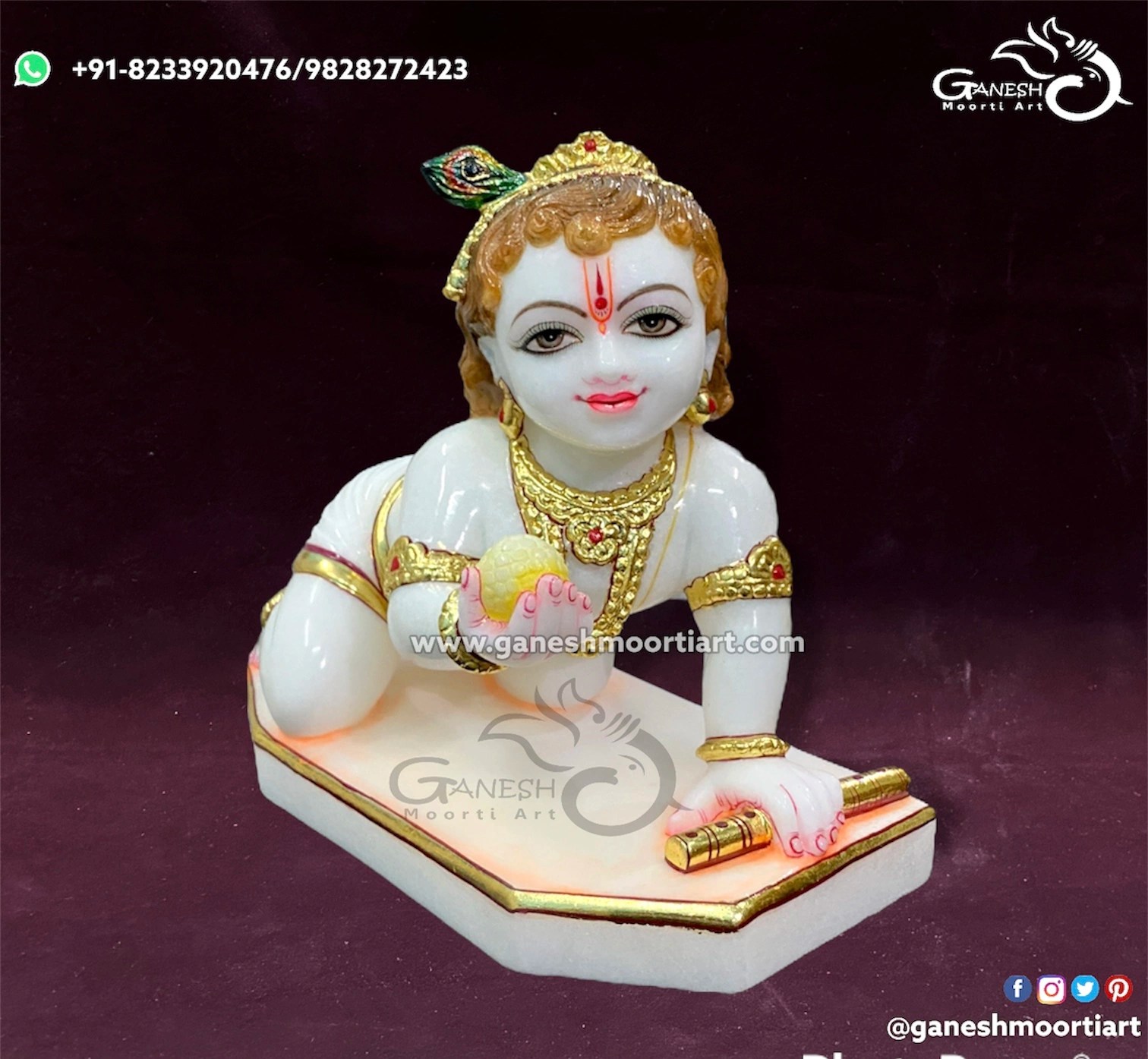 Krishna Marble Statue Little Krishna Marble Idol Maker From Manufacturer