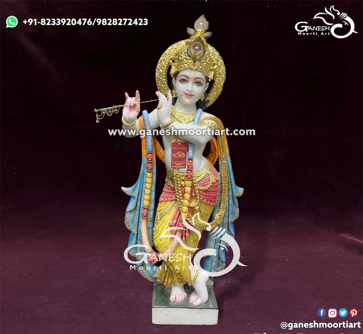 Krishna Marble Statue Little Krishna Marble Idol Maker From Manufacturer