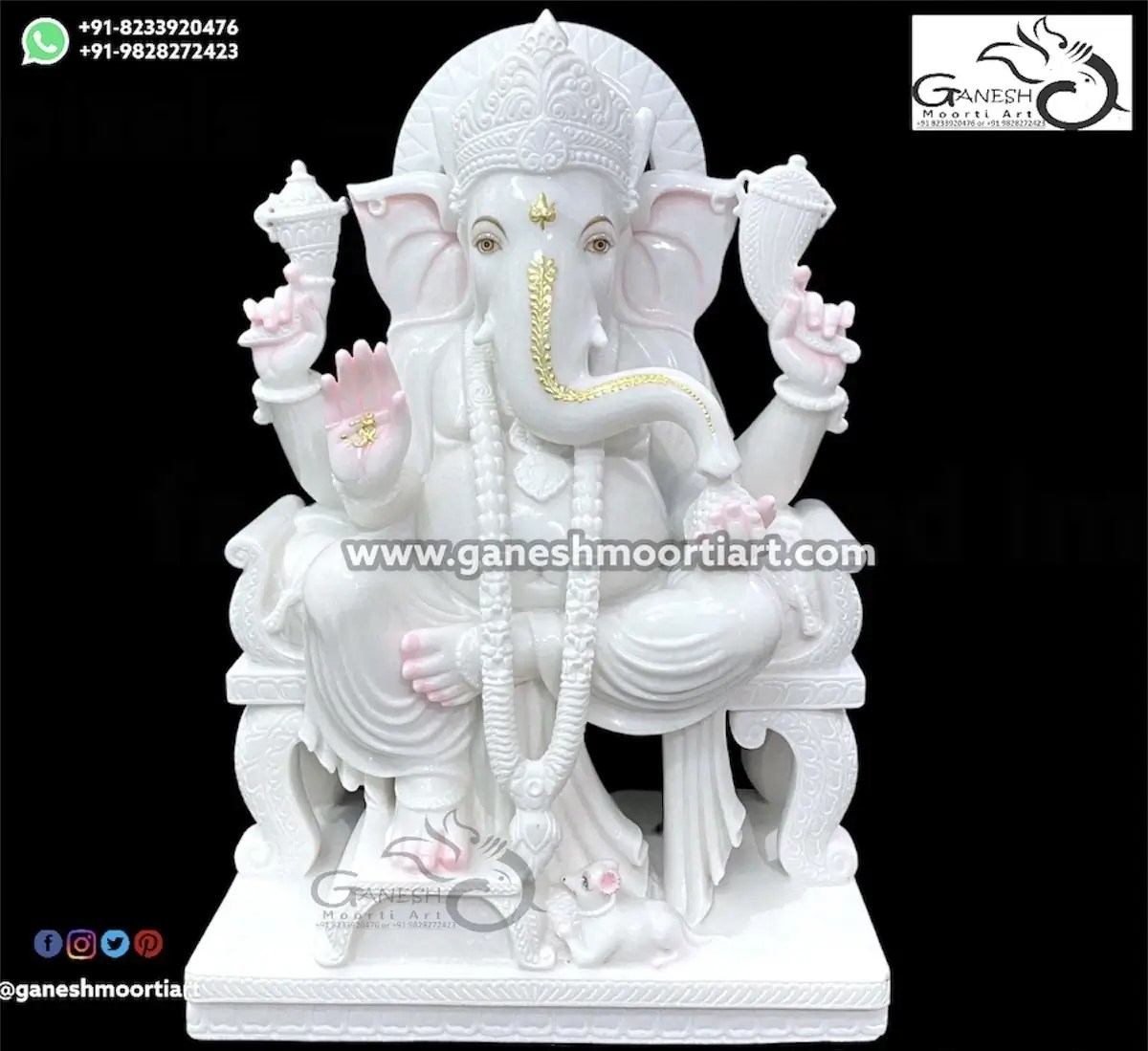 Ganesh Marble Statue For Home Marble Ganesh Murti Maker