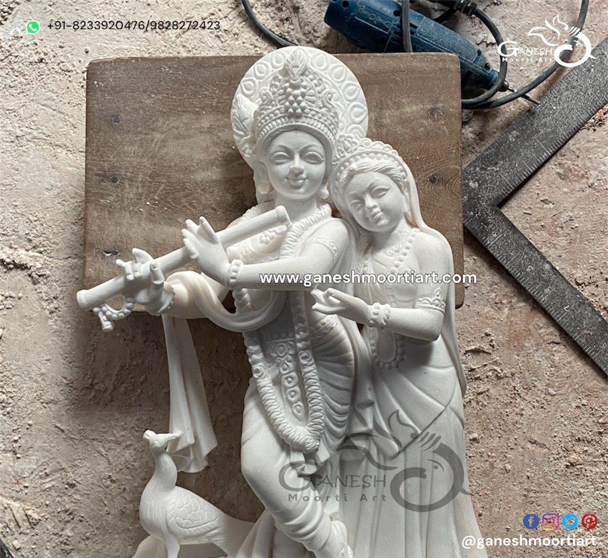 Buy Hindu Deities Radha Krishna Idols directly from Manufacturer