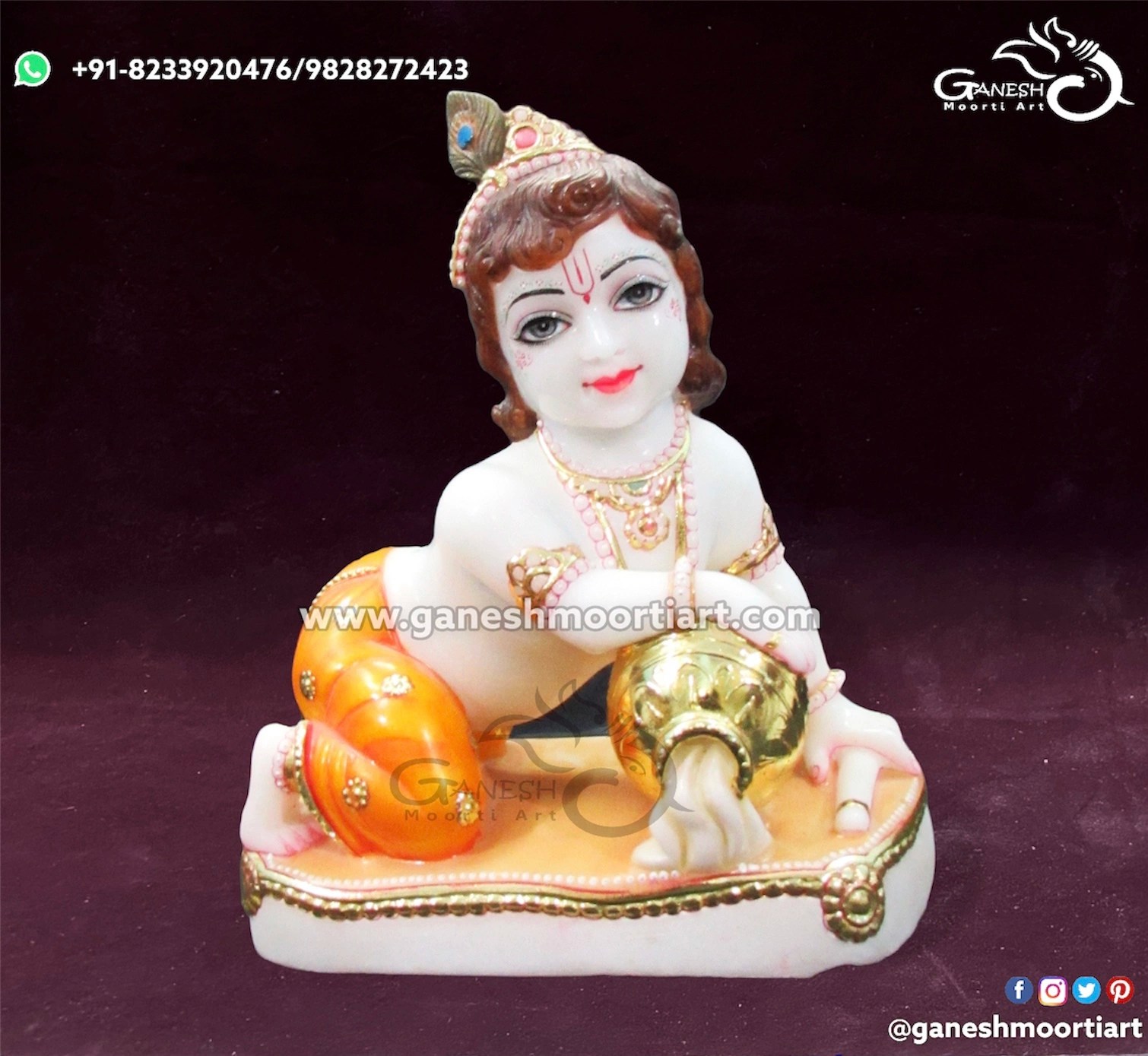Krishna Marble Statue Little Krishna Marble Idol Maker From Manufacturer
