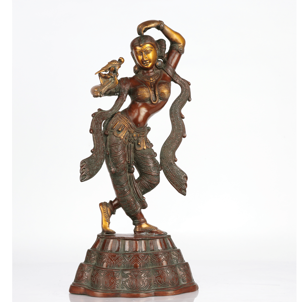 LADY BRASS FIGURINE SHOWPIECE Buy exclusive brass statues